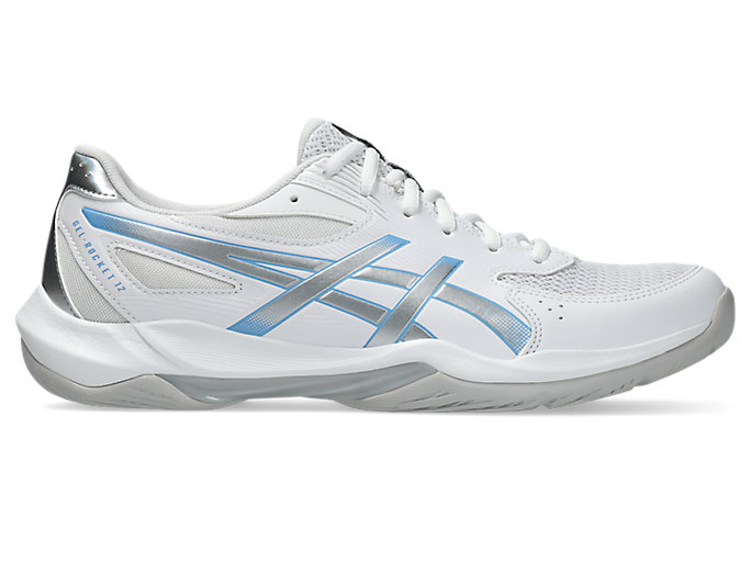 ASICS GEL-ROCKET 12 Volleyball Shoe White/Cloud Grey 1071A116-104