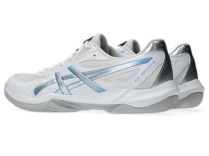 Lookbook ASICS GEL-ROCKET 12 Zapatillas de Voleibol Blanco/Gris Nube 1071A116-104