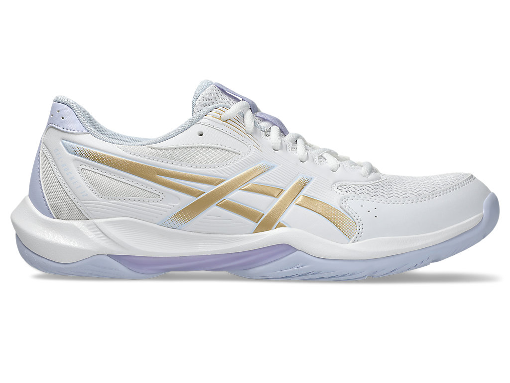 ASICS GEL-ROCKET 12 Volleyball Shoes White/Champagne 1073A080-102