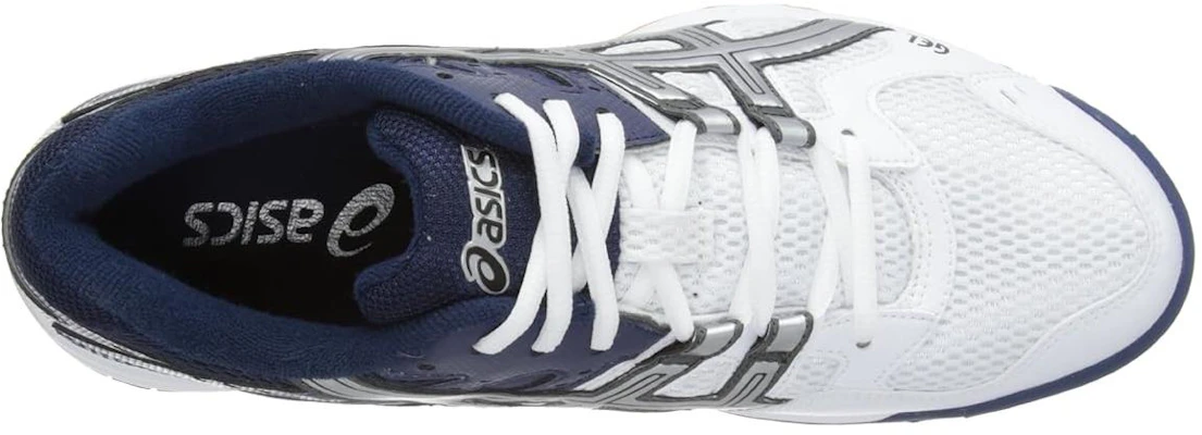 Asics Gel-Rocket 6 減震耐磨運動跑步鞋 白藍 Lookbook Asics Gel-Rocket 6 減震耐磨運動跑步鞋 白藍
