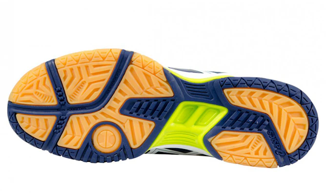 Asics Gel-Rocket 7 舒適防滑運動跑步鞋 藍黃拼色 Shop Asics Gel-Rocket 7 舒適防滑運動跑步鞋 藍黃拼色