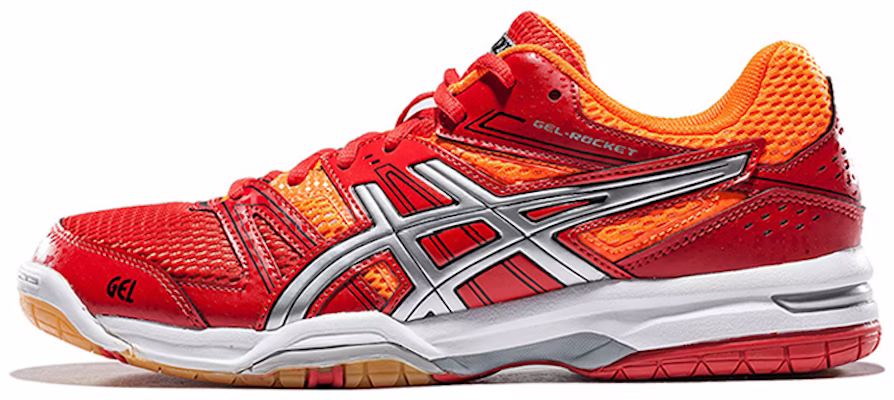 Asics Gel-Rocket 7 減震防滑運動跑步鞋 紅銀拼色 Buy Asics Gel-Rocket 7 減震防滑運動跑步鞋 紅銀拼色