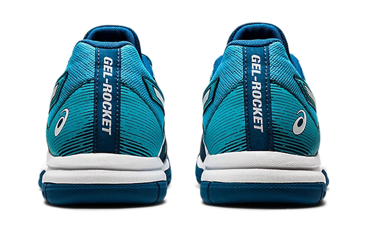 Shop Asics Gel-Rocket 9 藍白 跑步鞋