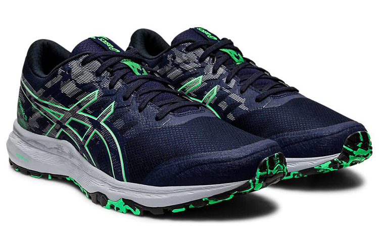 Lookbook ASICS Gel-Scram 5 Bleu/Vert 1011A559-400