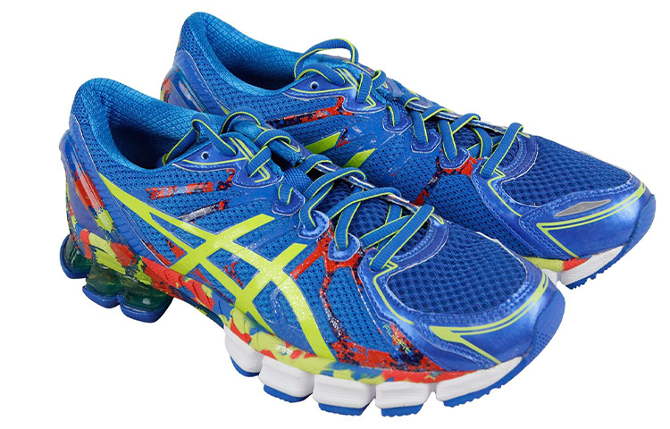 Lookbook ASICS Gel-Sendai ''Blauw Geel Mesh'' T4A1N-3905