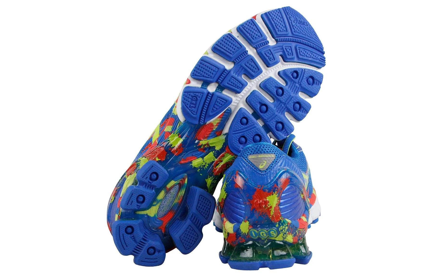Shop ASICS Gel-Sendai ''Blauw Geel Mesh'' T4A1N-3905