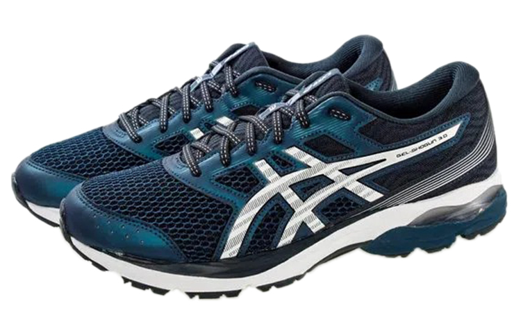 Lookbook アシックス ゲルショウグン3 ブルーホワイト 1011B251-400