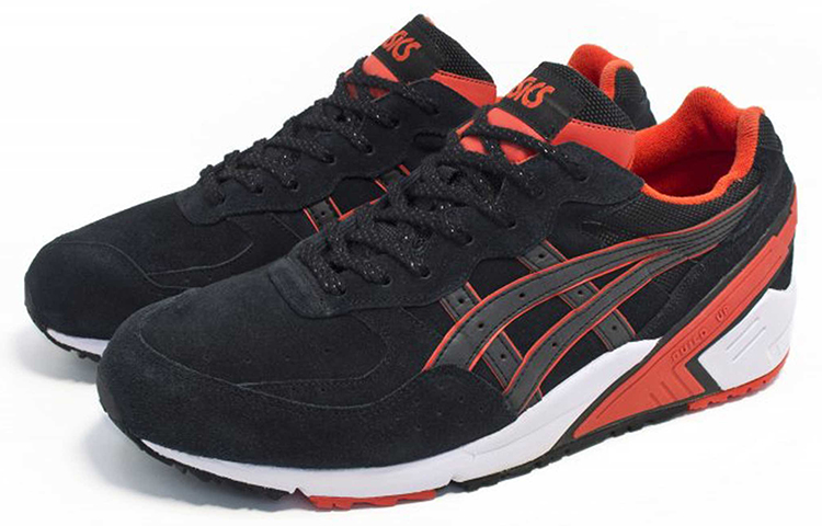 Lookbook Asics Gel-Sight 舒適 耐磨 低筒 跑步鞋 男女同款 黑紅色