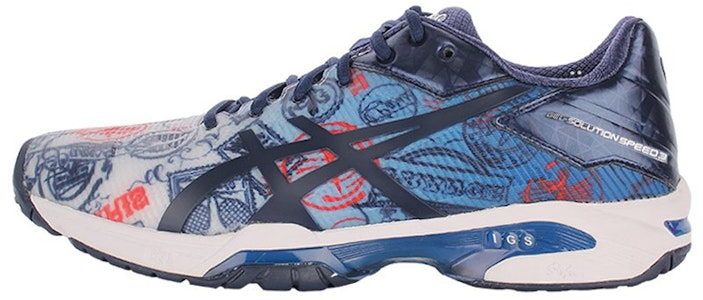 ASICS Gel-Solution Speed 3 'Biru Hitam' E711N-4549 Buy ASICS Gel-Solution Speed 3 'Biru Hitam' E711N-4549