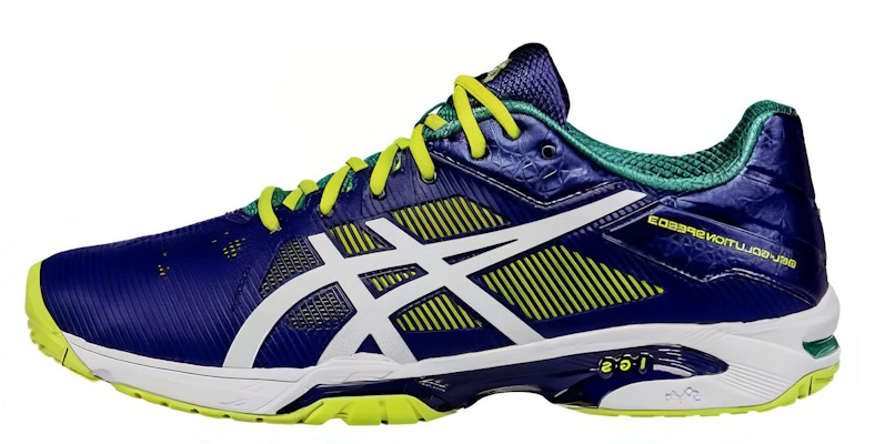Asics Gel-Solution Speed 3 減震防滑運動跑步鞋 藍黃色 Buy Asics Gel-Solution Speed 3 減震防滑運動跑步鞋 藍黃色