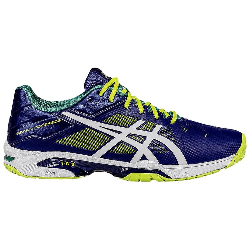Order Asics Gel-Solution Speed 3 減震防滑運動跑步鞋 藍黃色