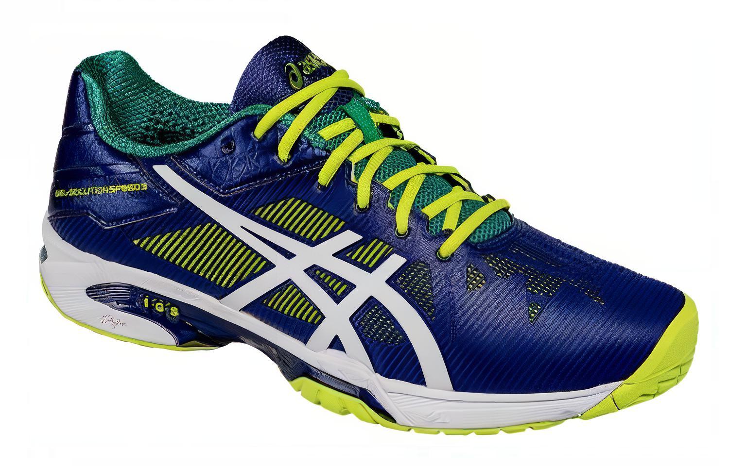 Lookbook Asics Gel-Solution Speed 3 減震防滑運動跑步鞋 藍黃色