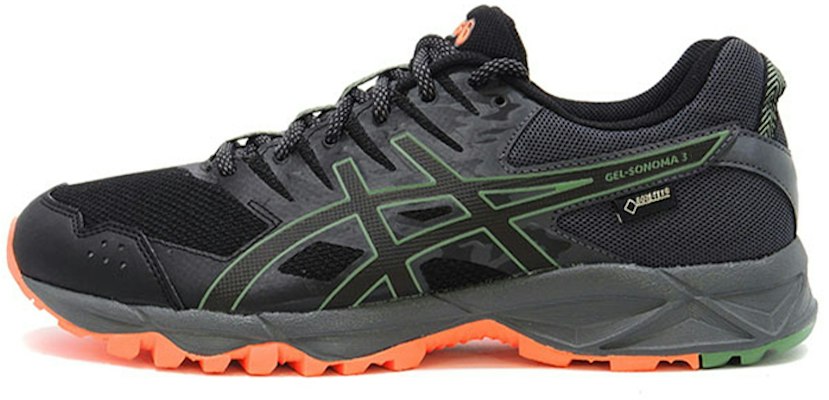 Asics Gel-Sonoma 3 G-Tx 減震防滑運動跑步鞋 黑綠拼色 Buy Asics Gel-Sonoma 3 G-Tx 減震防滑運動跑步鞋 黑綠拼色