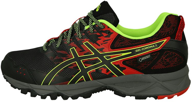 Asics Gel-Sonoma 3 G-Tx 耐磨防滑 低筒跑步鞋 紅黑 Buy Asics Gel-Sonoma 3 G-Tx 耐磨防滑 低筒跑步鞋 紅黑