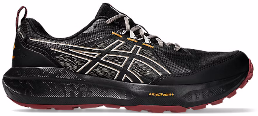 亚瑟士 GEL-SONOMA 8 GTX 越野跑鞋 黑色/红色 1011B977-005 1