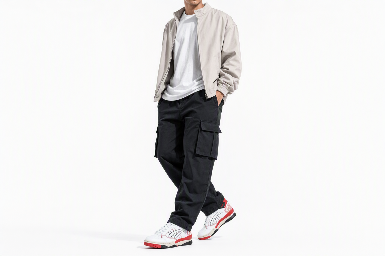 Order ASICS GEL-SPOTLYTE LOW 芝加哥限定复古篮球鞋 白红男女款 1203A233-100