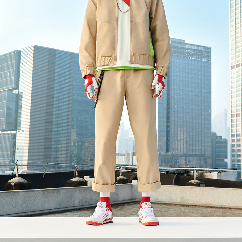 Cheap ASICS GEL-SPOTLYTE LOW 芝加哥限定复古篮球鞋 白红男女款 1203A233-100
