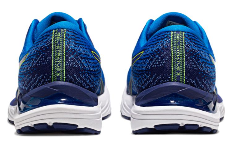 Shop Asics Gel-Stratus 3 減震防滑耐磨 低筒 跑步鞋 男款 藍色