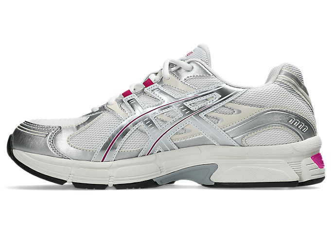 Shop ASICS GEL-STRATUS MC Running Shoes White/Raspberry 1203B049-101