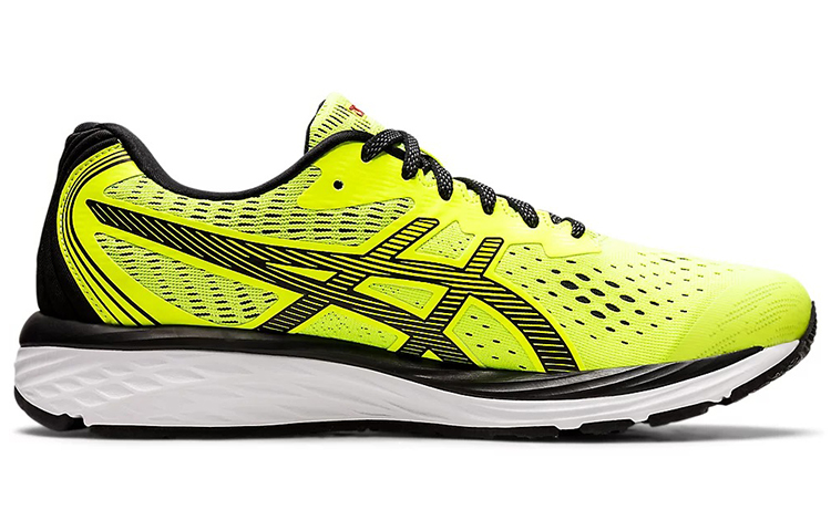 Order Asics Gel-Stratus 減震防滑運動跑步鞋 亮黃色