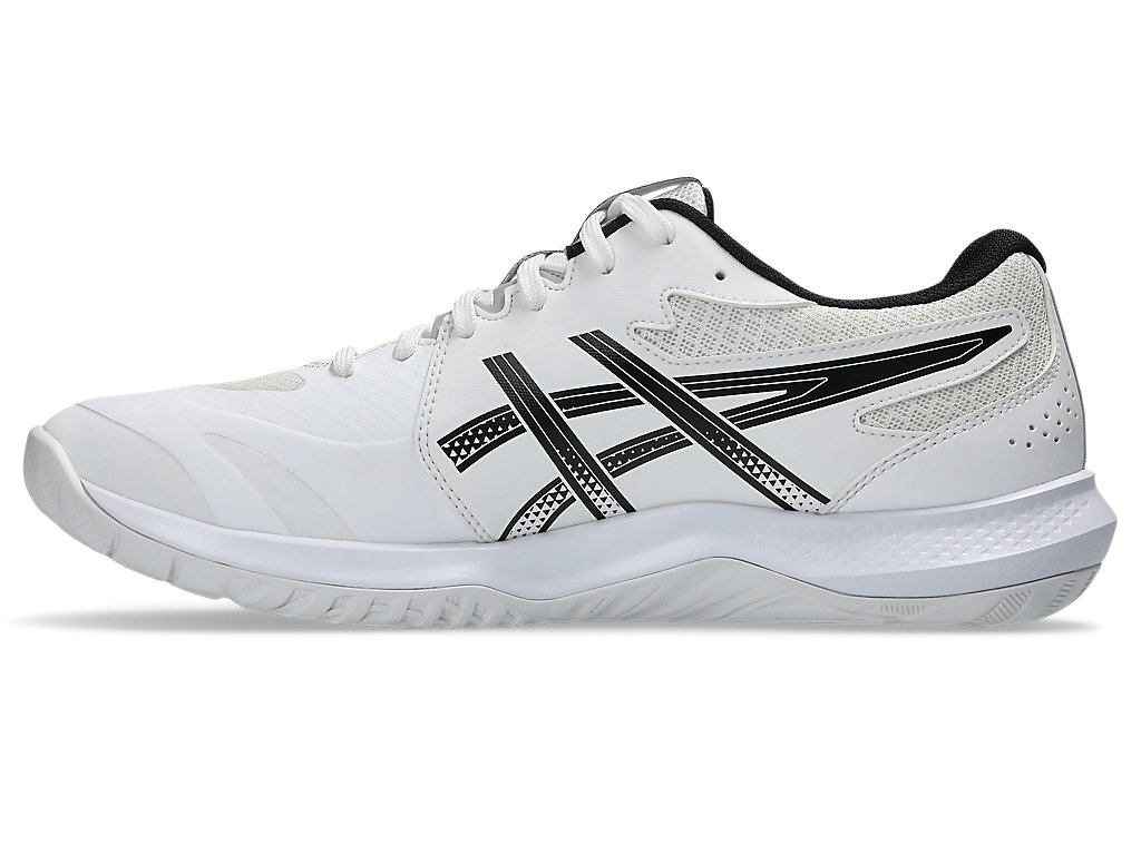 Shop ASICS GEL-TACTIC 13 室內運動鞋 白/黑 1073A078-100