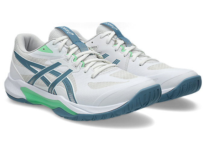 Order 아식스 젤택틱 13 실내 스포츠화 화이트/사바 블루 1073A079-102