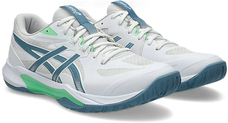 아식스 젤택틱 13 실내 스포츠화 화이트/사바 블루 1073A079-102 Order 아식스 젤택틱 13 실내 스포츠화 화이트/사바 블루 1073A079-102