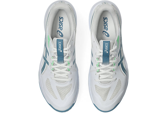 Details for 아식스 젤택틱 13 실내 스포츠화 화이트/사바 블루 1073A079-102
