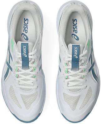 아식스 젤택틱 13 실내 스포츠화 화이트/사바 블루 1073A079-102 Details for 아식스 젤택틱 13 실내 스포츠화 화이트/사바 블루 1073A079-102