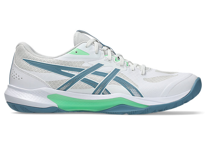 ASICS GEL-Tactic 13 Wide Indoor Court Shoes White/Saba Blue 1073A078-102