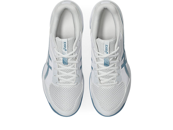 Details for アシックス GEL-TASK 4 室内コートシューズ ホワイト/サバブルー 1071A103-103