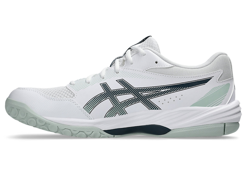 Shop 아식스 젤태스크 4 배구/코트화 화이트/트랜퀄 틸 1071A103-102