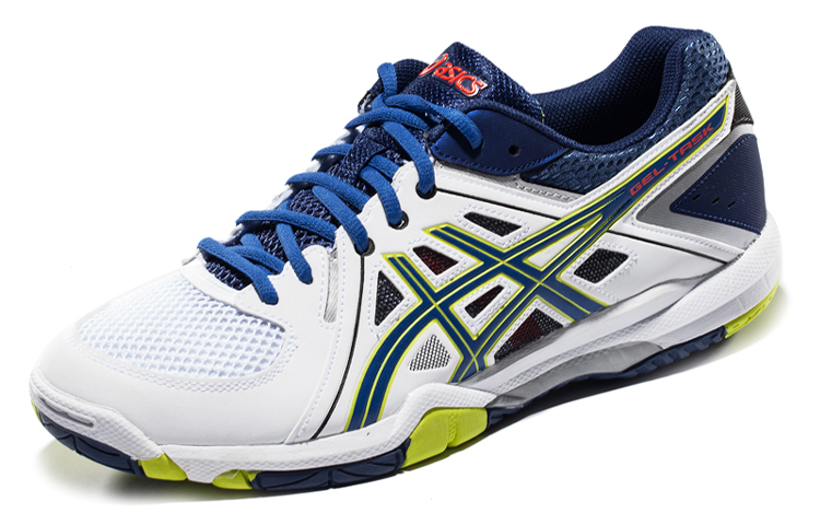 Order アシックス ゲルタスク 白青黄カラーブロック (Ashikksu Gerutasuku ShiroAoKi Karāburokku) B505Y-0142