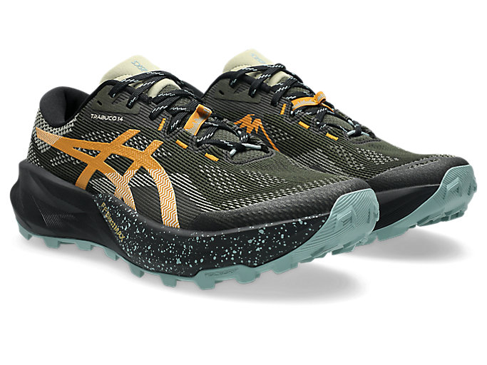 Order ASICS GEL-Trabuco 14 Trail Hardloopschoenen Vintage Khaki/Zwart 1011C166-200