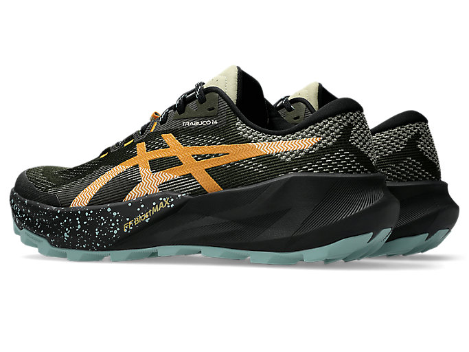 Lookbook ASICS GEL-Trabuco 14 Trail Hardloopschoenen Vintage Khaki/Zwart 1011C166-200