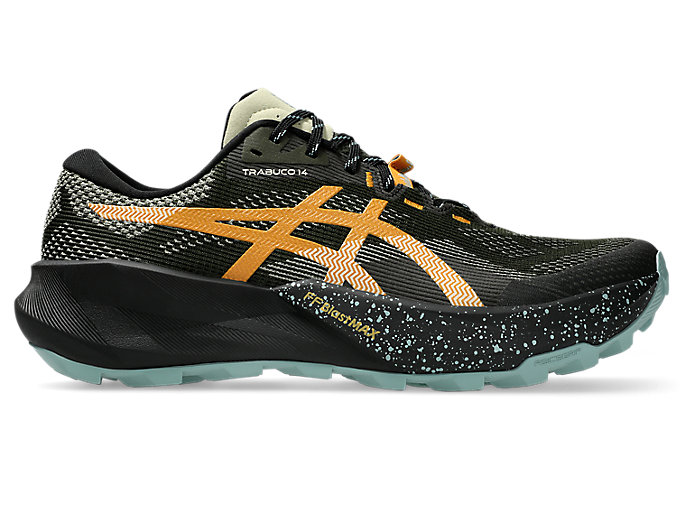 Cheap ASICS GEL-Trabuco 14 Trail Hardloopschoenen Vintage Khaki/Zwart 1011C166-200