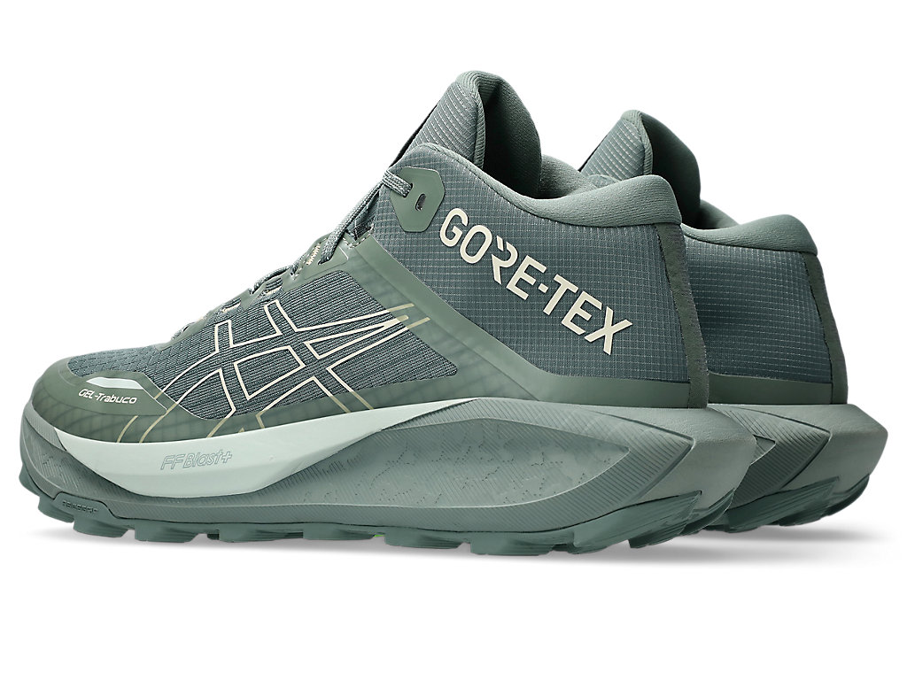 Shop ASICS GEL-TRABUCO MT GTX Trail Running Shoes Monument Blue/Vanilla 1011C085-400