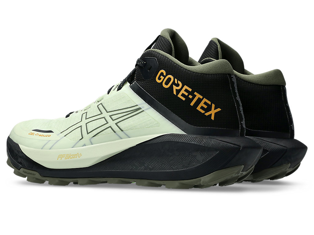 Lookbook Zapatillas Trail Running Impermeables ASICS GEL-TRABUCO MT GTX Verde. 1011C085-300