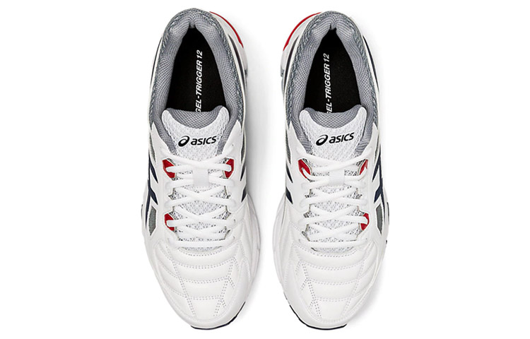 Shop ASICS Gel-Trigger 12 Chaussures de Running Blanc/Rouge S704Y-103