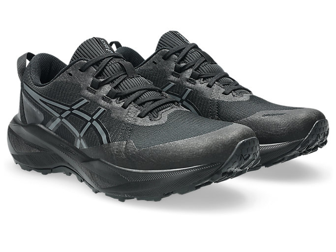 Order ASICS GEL-VENTURE 11 Lebar Tambahan Kasut Lari Trail Hitam/Carrier Grey 1011C161-003