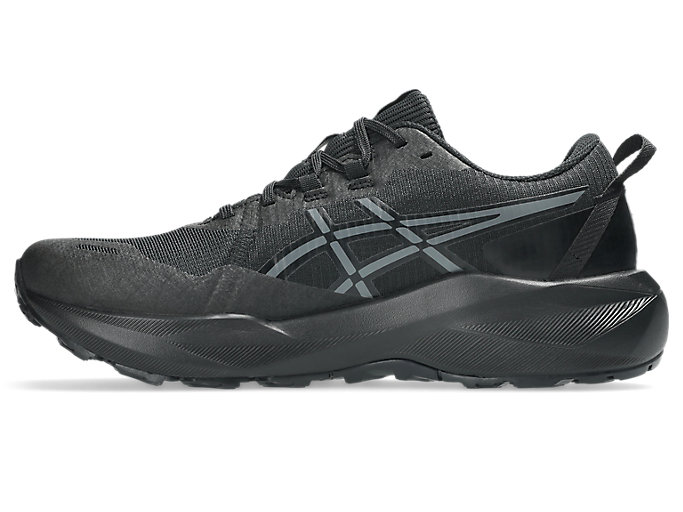 Shop ASICS GEL-VENTURE 11 Lebar Tambahan Kasut Lari Trail Hitam/Carrier Grey 1011C161-003