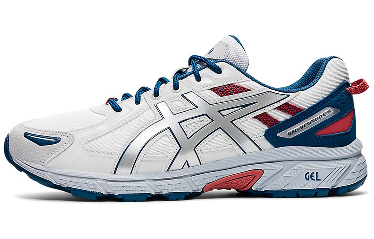 ASICS Gel-Venture 6 White Pure Silver Blue 1201A553-100