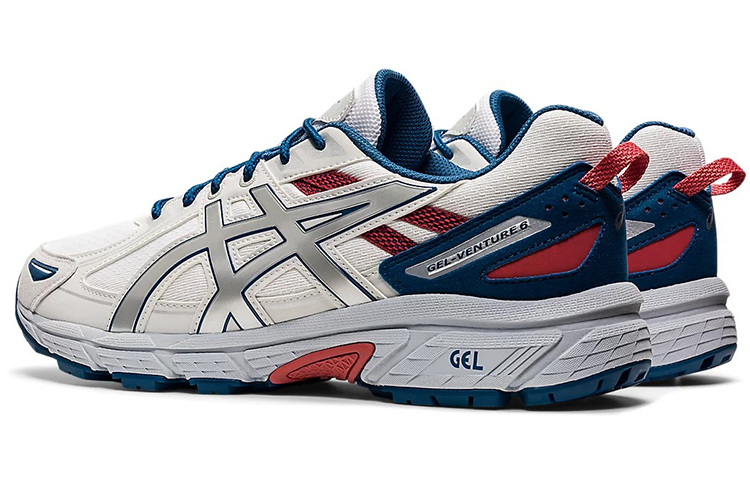 Shop ASICS Gel-Venture 6 Putih Perak Murni Biru 1201A553-100