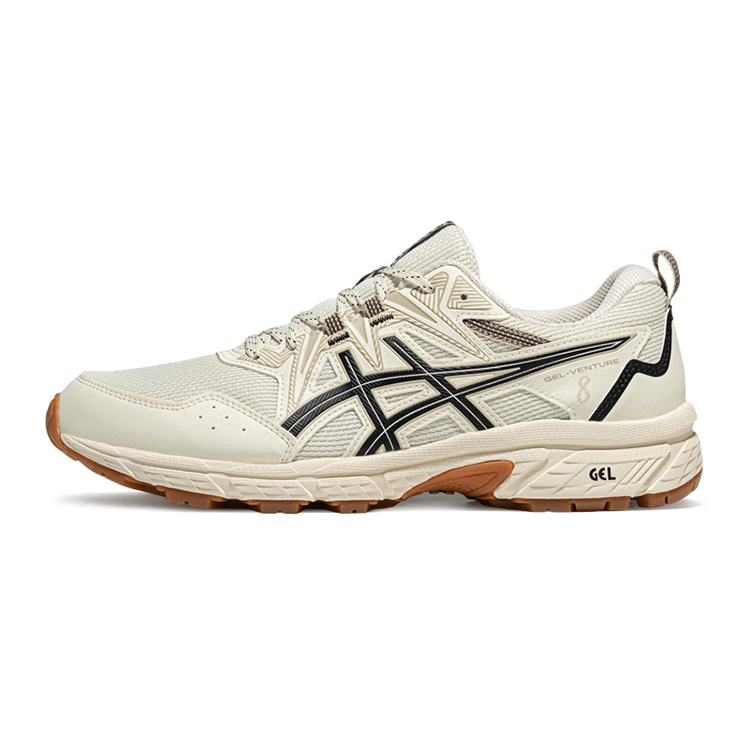ASICS Gel-Venture 8 Low-Top Running Shoes - Comfortable & Casual, Off-White. 1011B831-201