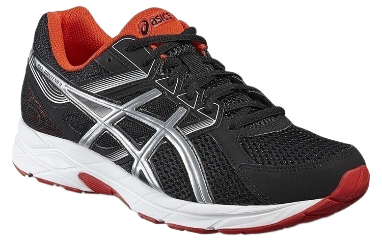 Lookbook Asics Gel-Contend 3 舒適 透氣 低筒 跑步鞋 男款 黑紅
