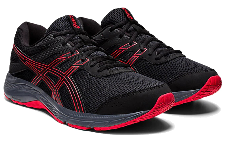 Lookbook ASICS Gel Contend 6 'Hitam Merah Klasik' 1011A667-004