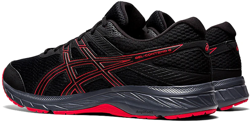 ASICS Gel Contend 6 'Hitam Merah Klasik' 1011A667-004 Shop ASICS Gel Contend 6 'Hitam Merah Klasik' 1011A667-004