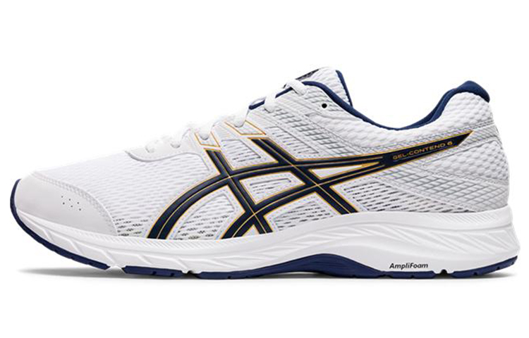 Buy 亞瑟士 Gel-Contend 6 低幫 跑步鞋 男款 白黑