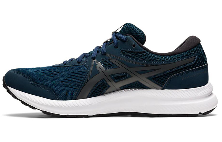 Buy ASICS Gel Contend 7 'French Blue Gunmetal' Biru Abuk-abuk 1011B040-400