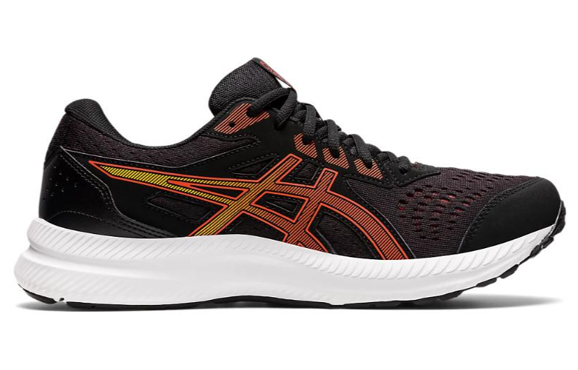 Order ASICS Gel Contend 8 4E Wide 'Hitam Cherry Tomato' 1011B493-004